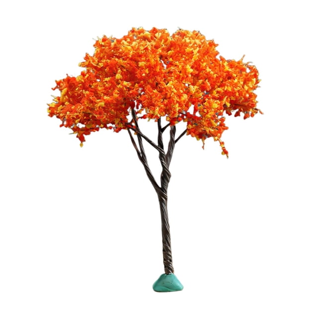 Árbol de cerezo artificial en flor, decoración de mesa de arena, centro de mesa para bodas 10 centímetros