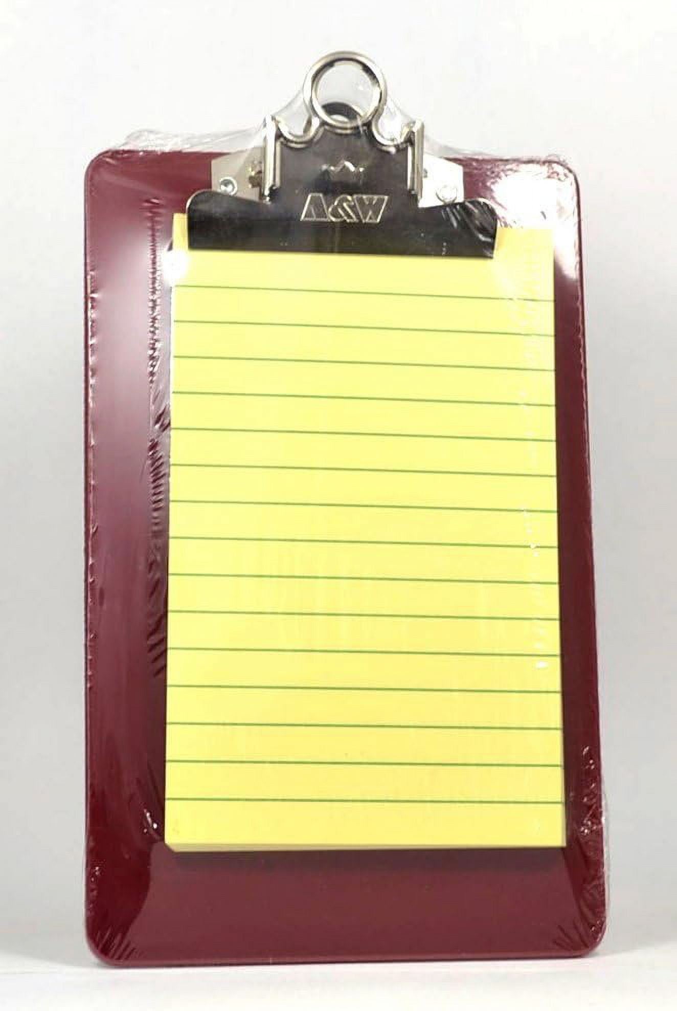 A&W 06002.P 5 X 8 Plastic Magnetic Clipboard Assorted Colors