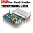 thumbnail image 2 of 2X Placa Amplificadora de Corta de 30W 3-28MHz CW SSB Amplificador de Potencia Lineal HF Radio HAM Estación de Corta 7M 13.56M RFID, 2 of 5
