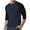 Navy, variant on WTOBBY Men's Casual Button Neck Long Sleeve Top with Two-Tone Shoulder Design and Raglan Sleeve for Stylish Everyday Wear Comfortable Loose Fit Shirt ,Gray L