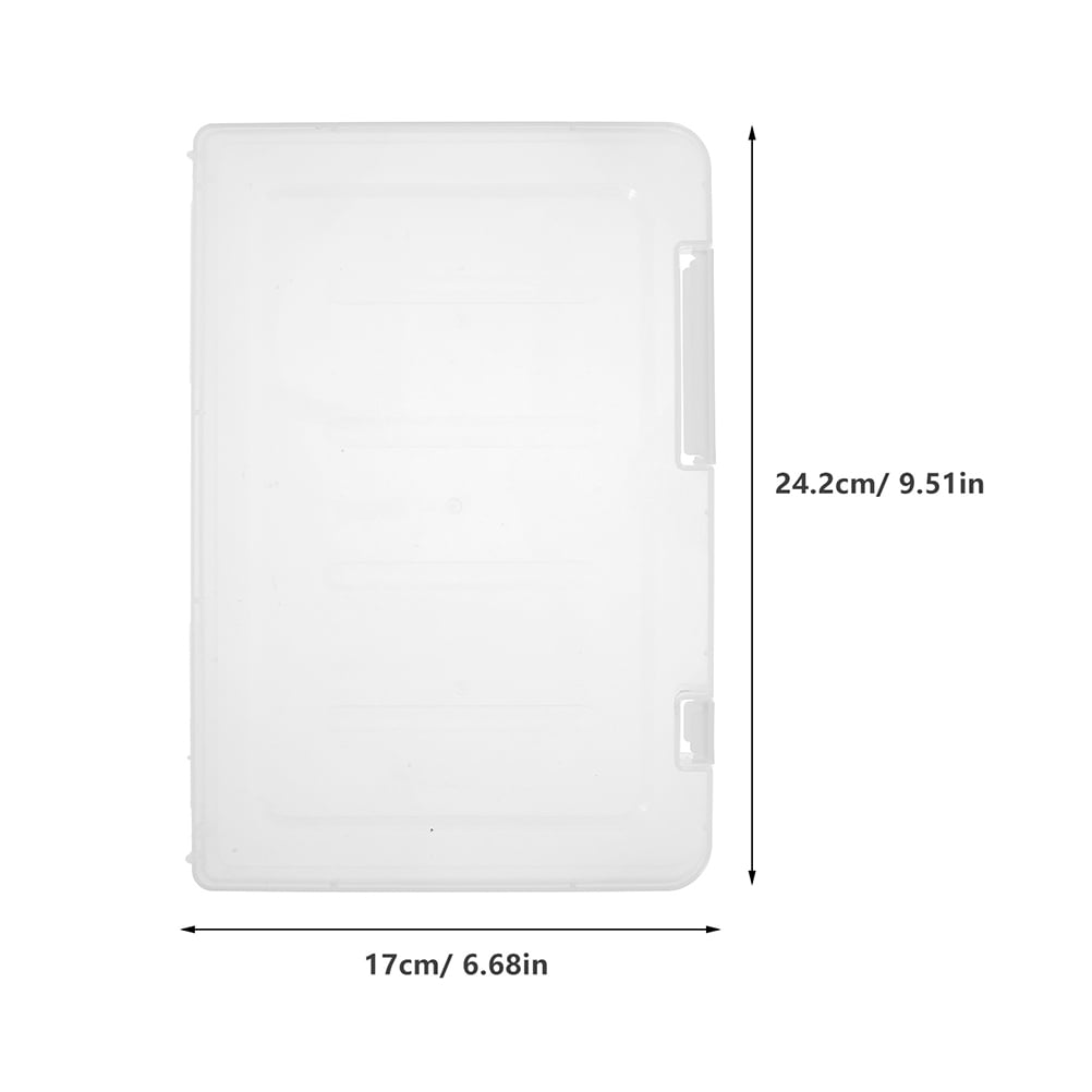 KAKOWELY 6Pcs Paper Storage Containers with Rectangular Shape and PP Material for Office and Home Use