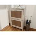 thumbnail image 3 of Dtwnek 2 Tier Shoe Rack Shoe Storage Cabinet Organizer for Entryway, Holds Up to 12 Pairs, 3 of 8