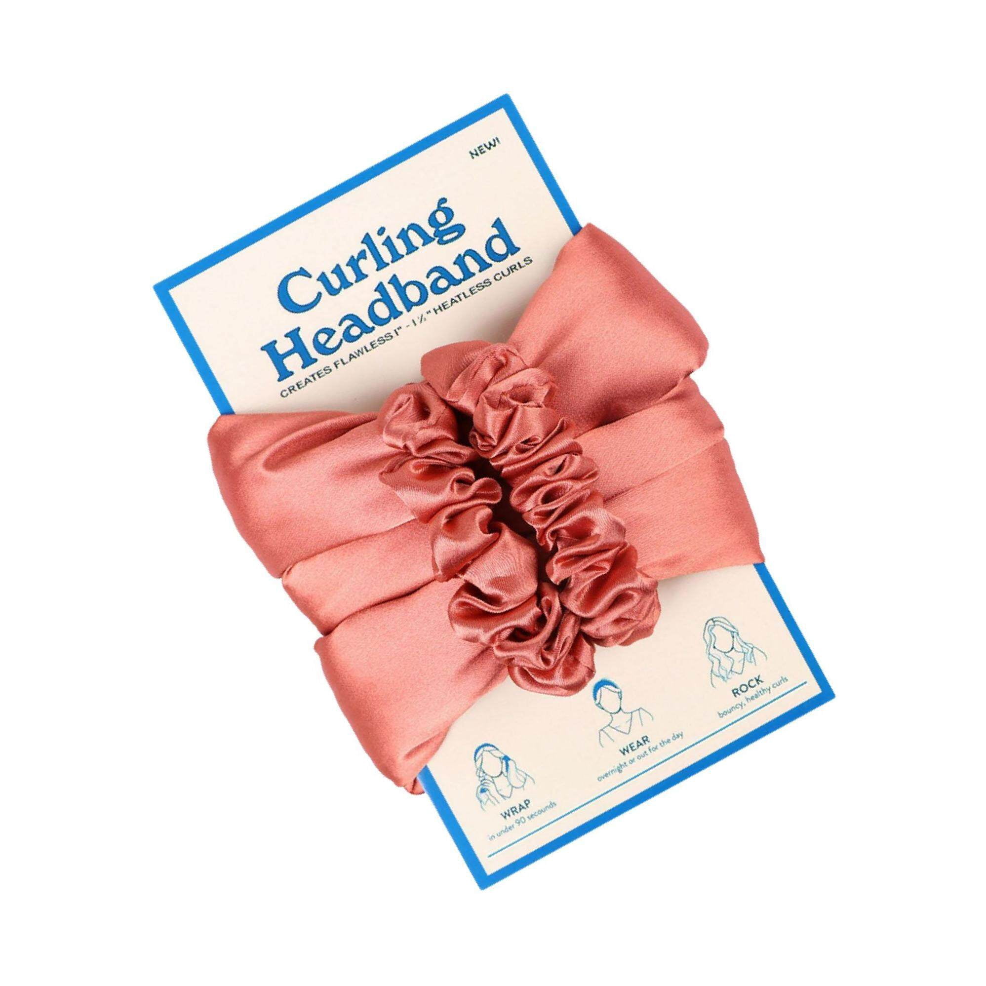 Bâton de Curling Sans Chaleur pour Cheveux Bandeau en Mousse Fer à Friser Cheveux Longs DIY Femmes Filles Rouge