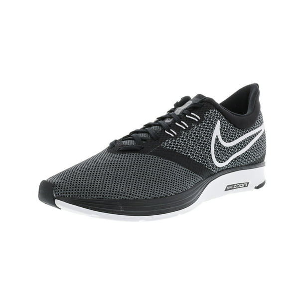 Nike Men's Zoom Black White-Dark Grey Mesh Running Shoe - 11.5M - Walmart.com