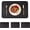 Black, variant on Red Placemats Set of 4, Heat Resistant Washable Wipeable Square Vinyl Place Mats Indoor/Otudoor, Wood Grain Table for Dining Patio Kitchen Decor, 11.8\u201d x 17.7\u201d -