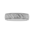 thumbnail image 2 of Mens Tantalum Notch Pattern Grooved Wedding Band, 2 of 3