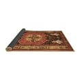 thumbnail image 2 of Ahgly Company Indoor Round Abstract Brown Contemporary Area Rugs, 4' Round, 2 of 4