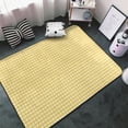 thumbnail image 3 of Yellow Gingham Shaggy Area Rug, Rugs for Living Room Bedroom Non Slip Door Mat Indoor Carpet Machine Washable Nursery Home Decor Floor Mats for Entryway 60x39in-#, 3 of 5