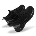 thumbnail image 4 of Kushyshoo Girls Lightweight Sneakers Kids Breathable Lace-up Athletic Running Shoes Big Kids Walking Shoes Black Size 5, 4 of 7