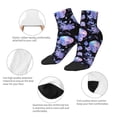 thumbnail image 5 of Fuzoiu flower Skull crystal Print Adult Socks, Crew Moisture-wicking Socks, Unisex Cushion Crew Socks,Casual Sports Ankle Socks, 5 of 7