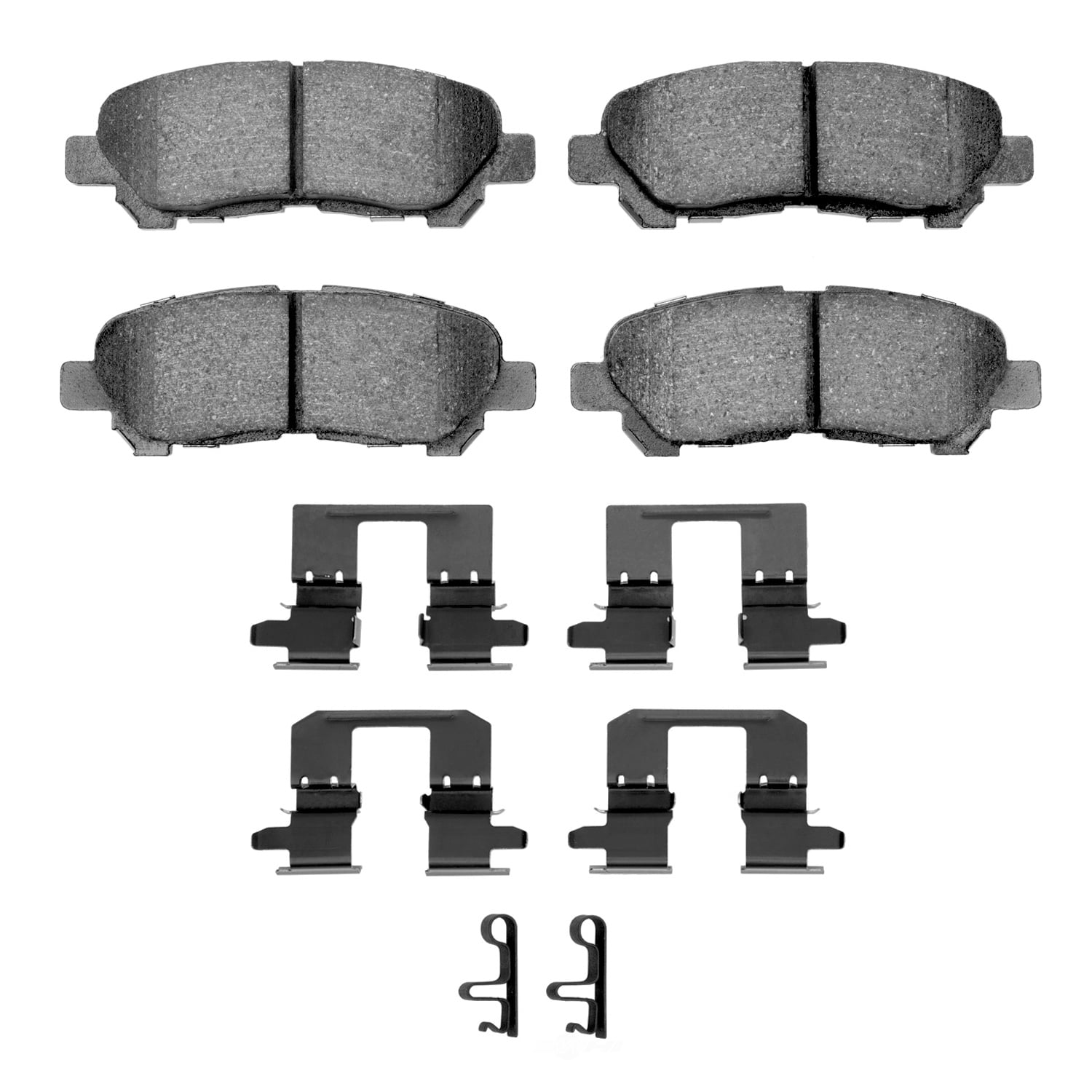 Dynamic Friction Company 1551-1325-01 DFC 5000 Advanced Brake Pads - Ceramic and Hardware Kit - OE