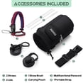 thumbnail image 2 of GEDUX 64oz Insulated Stainless Steel Water Bottle with 2 Leak Proof Lids(Spout Lid and Straw Lid) Wide Mouth Powder-Coated Water Bottle with Paracord Handle for Sports and Travel, 2 of 7
