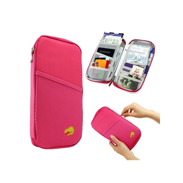 Gearonic Travel Trip Passport Credit ID Card Cash Organizer Wallet Purse Holder Case Document