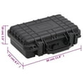 thumbnail image 4 of vidaXL Portable Flight Case Black 30x22x10 cm PP, 4 of 5