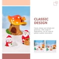 thumbnail image 3 of 10pcs pequeños miniaturas miniaturas decoración de árboles de Navidad muñeco de nieve caja de regalos decoración de la casa de los champiñones, 3 of 6