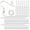 Silver color, variant on 300Pcs Earrings Set Hypoallergenic Earring Hooks Jump Rings Clear Rubber Earring Backs For Jewelry Making Findings Accessories