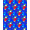 Blue, Pattern 2, variant on ODIKA 8'x10' Machine Washable Non-Slip Area Rug, Jubilant Mouse Parade with Interlocking Polka Dots and Confetti Motif High Traffic Rug, Blue, 723345