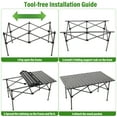 thumbnail image 6 of Folding Camping Table with Storage Bag, Outdoor Portable Table Lightweight for Picnic BBQ Backyard Beach, 6 of 8