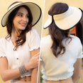 thumbnail image 3 of Sombrero de Sol Simplicidad para Mujer Protección UV Mezcla Beige, 3 of 6