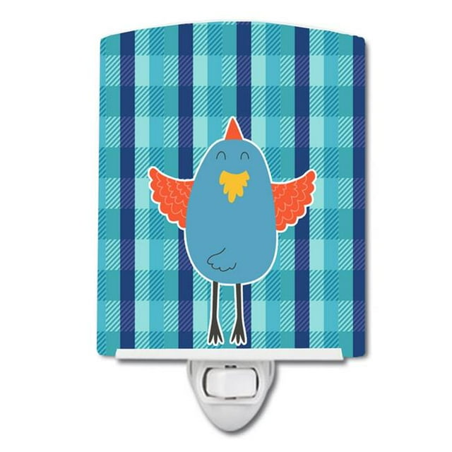 Carolines Treasures BB6782CNL Blue Chicken Ceramic Night Light