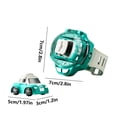 thumbnail image 3 of Juguete de muñeca de coche de carreras miniatura, coche de control remoto de 2.4GHZ, juguetes de reloj, coche de RC de Navidad, adecuado para niños y adultos, regalo de cumpleaños, azul, 3 of 9