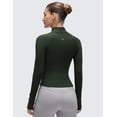 thumbnail image 2 of CRZ YOGA Butterluxe Womens Cropped Slim Fit Workout Jacket Track Athletic Full Zip Up Tops, 2 of 4