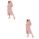thumbnail image 1 of Sonducket Poliéster Mujer Vestido de noche Reemplazo casual Manga larga Transpirable Otoño Invierno Cardigan Oficina Ropa de dormir Rojo S Rojo S 2Conjunto, 1 of 6