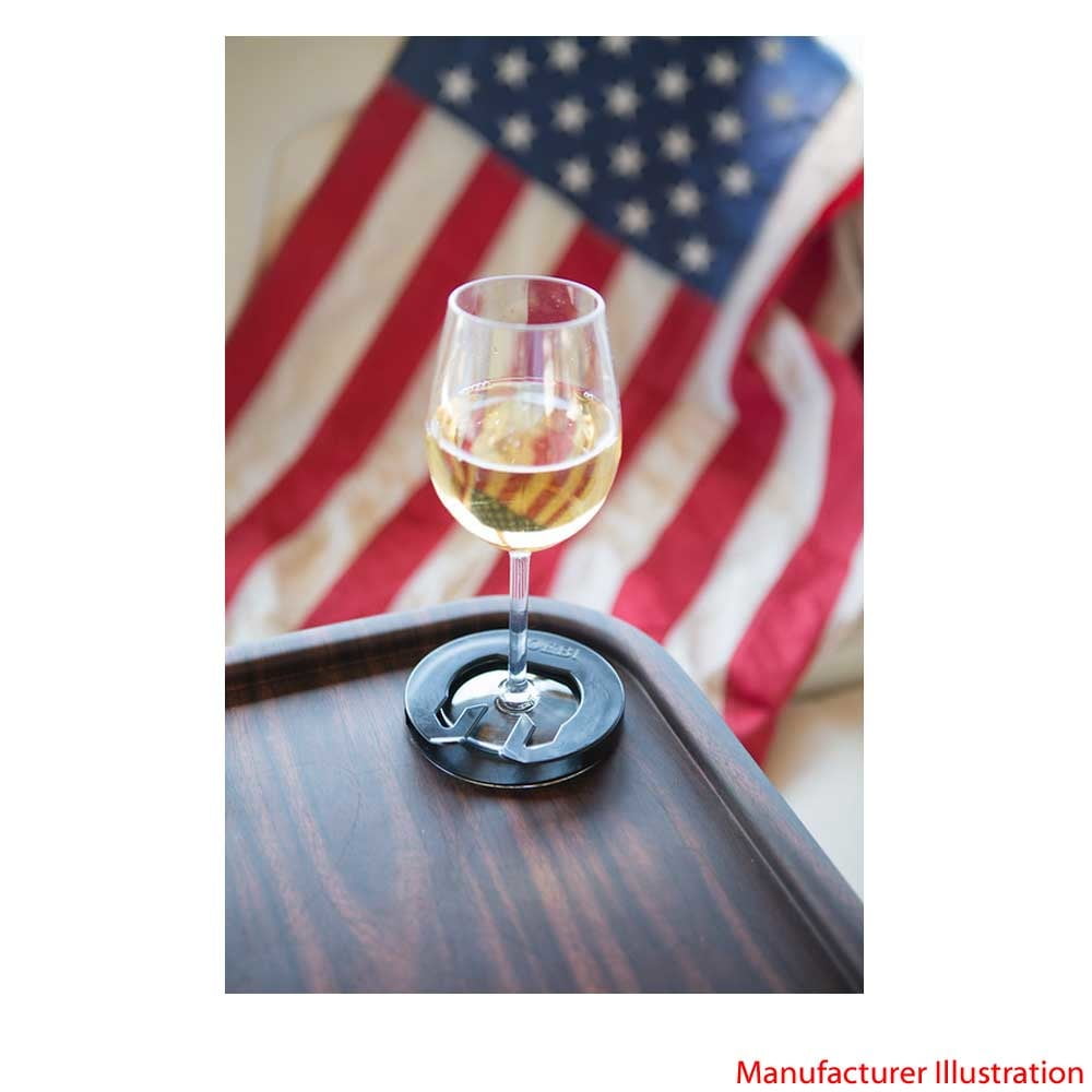 Yoebi Pontoon Boat Wine Glass Holder 234264 3 5/8 Inch Black Plastic