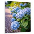 thumbnail image 2 of Designart "Blue Blooms Of Hydrangea Ocean-Inspired Petals" Hydrangea Metal Art Living Room, 2 of 5