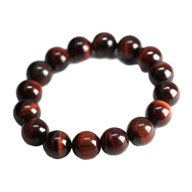 Sonducket de ojo de tigre hecha a mano - Cuentas de piedra natural para un cómodo única Cuentas de oración Fácil de usar Red Tiger Eye12MM Type1 NO1