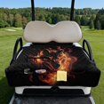 thumbnail image 2 of Whosucclay Flame Wolf Head Golf Cart Seat Cushion Cover, 4 Pockets Folding Golf Cart Seat Covers for Ezgo TXT RXV Club Car Club Cars Breathable Fabric, 2 of 9