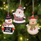 thumbnail image 4 of Colgante de madera de Navidad Decoraciones colgantes Árbol de Navidad Adornos de fiesta en casa.multicolor3pcs), 4 of 5