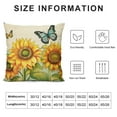 thumbnail image 5 of Shiartex  Spring Summer Sunflower Decorative Throw Pillow Cover, Floral Flower Buffalo Plaid Check Farmhouse Outdoor Home Decor, Goldfinch Bird Fall Autumn Seasonal Couch Cushion Case, 5 of 5