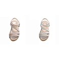 thumbnail image 1 of (2-Pack) Rinsvye Girls Sandals Open Toe Design Lightweight Comfortable Fit Summer Durable Rubber Sole Trendy Look For Beach Parties Casual Outings Easy To Walk, 1 of 6