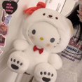 thumbnail image 3 of Muñeco de peluche Kawaii Sanrio de 25 cm, lindo Hello Kitty Cinnamoroll My Melody Kuromi Pochacco, adorable peluche de anime, regalo para niños, 3 of 5