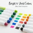 thumbnail image 5 of 12 Pc Jumo Silky Gel Crayons Twistable Non Toxic Washable Watercolor Coloring, 5 of 6