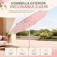 thumbnail image 2 of Sombrilla Jardin Exterior 2.63m Inclinacion Playa Terraza, 2 of 7
