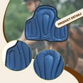 thumbnail image 6 of figatia Horse Riding Saddle Pad PU Leather and Sponge Thickened Equestrian Equipment Blue, 6 of 8