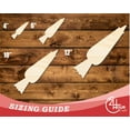 thumbnail image 3 of Unfinished Wood Icing Bag Shape | DIY Craft Cutout | up to 46" DIY 36" / 1/2", 3 of 3