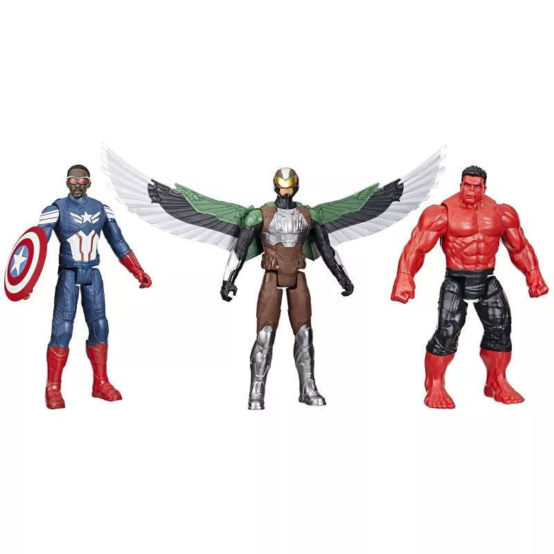 Marvel Avengers Captain America: Brave New World, Titan Hero Series, Action Figure Set, 5+