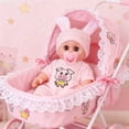 thumbnail image 4 of ToyKingdee Doll Rabbit Pajamas with Shoes Adorable Doll Decoration Outfit for Dolls Easy to Dress Up with Zipper Design Creative Imagination, 4 of 6