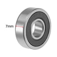 thumbnail image 3 of Uxcell Deep Groove Ball Bearing Double Sealed P6 Z1 Bearings Metal Silver Tone 2pcs 0.35''x0.94''x0.28'', 3 of 4