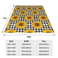 thumbnail image 3 of Zufioo Sunflowers Fleece Blanket Queen Size,Plush Bed Blanket,Ultra Soft Throw Blanket,Plush Fuzzy Cozy Blanket Perfect for Bed,Couch-40"x30", 3 of 7