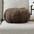 thumbnail image 2 of Mainstays, Shaped Pumpkin Decorative Pillow, 7.5" x 11.5", Chocolate, 1 Piece, 2 of 4