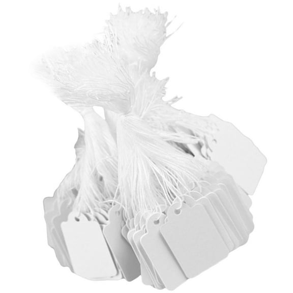 Handwritten Blank Hang Tag Writable Label 500 Sheets Clothing Fine Cotton Thread Paper Gift Labels Tags Garment