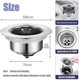 thumbnail image 2 of Sink Bounce Core Drain Filter, Kitchen Sink Deodorizer Filter, Kitchen Sink Stopper, 3 in 1 Sink Drain Filter Stopper (2 Pieces), 2 of 4