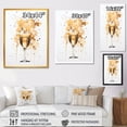 thumbnail image 4 of Designart "Champagne Splash in Gold" Food & Beverage Canvas Wall Art - Traditional Gold Champagne Entryway Wall Art, 4 of 6