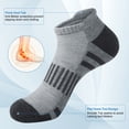 thumbnail image 3 of Loritta 12 Pairs Mens Socks Gray Running Ankle Socks Low Cut Cushioned Breathable Athletic Socks Mens Socks Size 10-13, 3 of 6