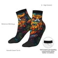 thumbnail image 6 of Naloa Colorful Owl Forest Ankle Socks for Women Non Slip Socks No Show Socks Classic Low Cut Casual Socks Casual Socks, 6 of 7