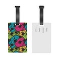 thumbnail image 5 of Hirioo Hawaii Palms for Luggage ID Tag with Adjustable Strap Travel Baggage Bag Tags Suitcase Identify Labels for Women Men, 5 of 7